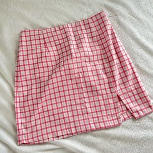Pink and white skirt